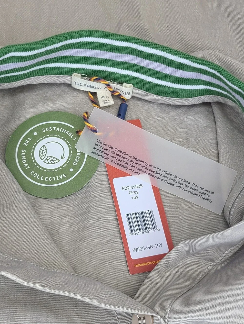 The Sunday Collective Let's Take A Walk New York City Jacket W505 Sz 10 Year NWT